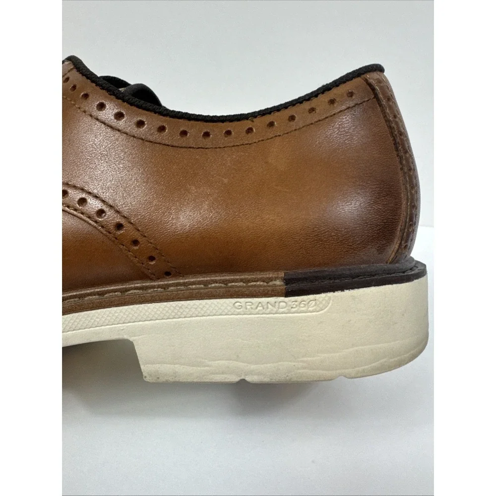 Cole Haan Men's Original Grand Wingtip Oxford Brown Leather Size 10 M C34120 EUC